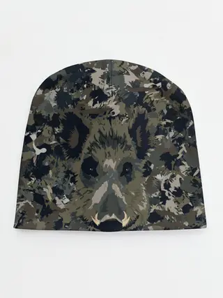 Детская шапка / Камуфляж с кабаном