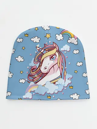 Детская шапка / Радужный Единорог