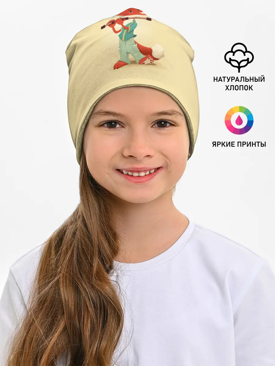 Детская шапка / Лисичка с флейтой