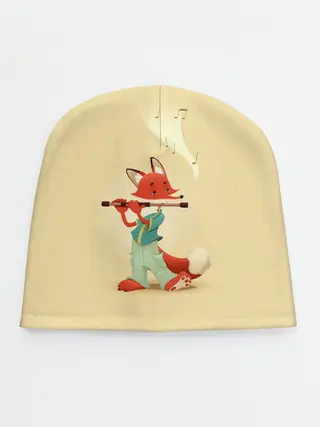 Детская шапка / Лисичка с флейтой