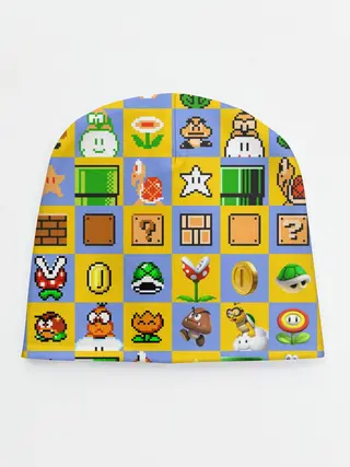 Детская шапка / Super Mario Pop art