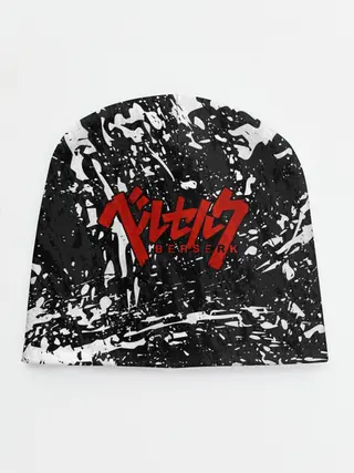 Детская шапка / BERSERK лого чб