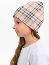 Детская шапка / Светлая клетка