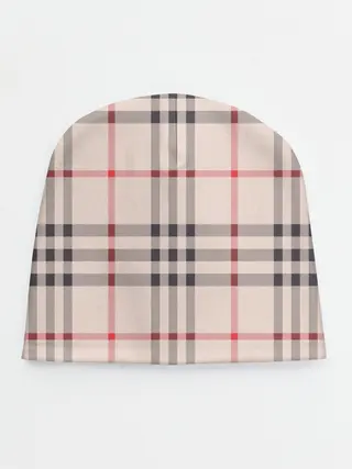 Детская шапка / Светлая клетка