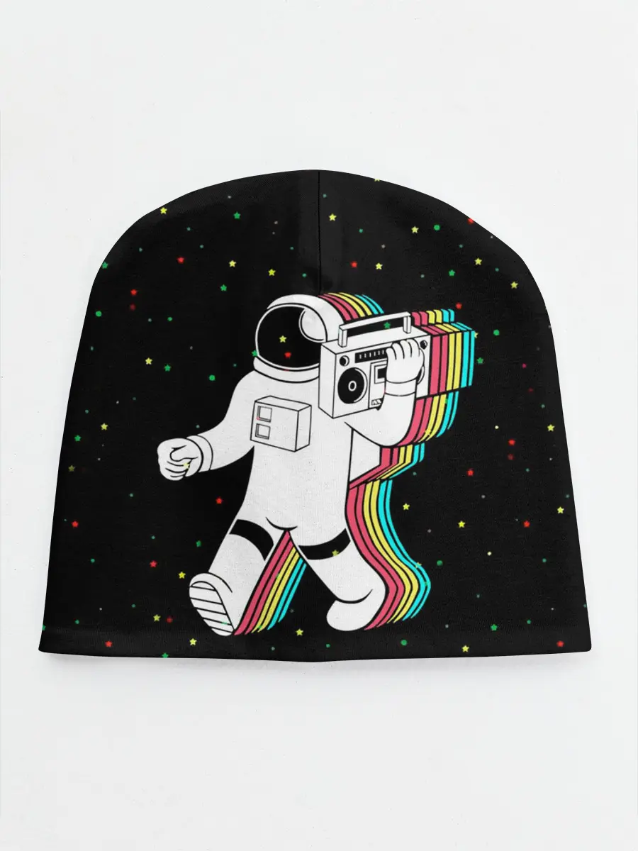 Детская шапка / Космонавт с магнитофоном