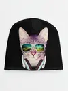 Детская шапка / Кот в Наушниках