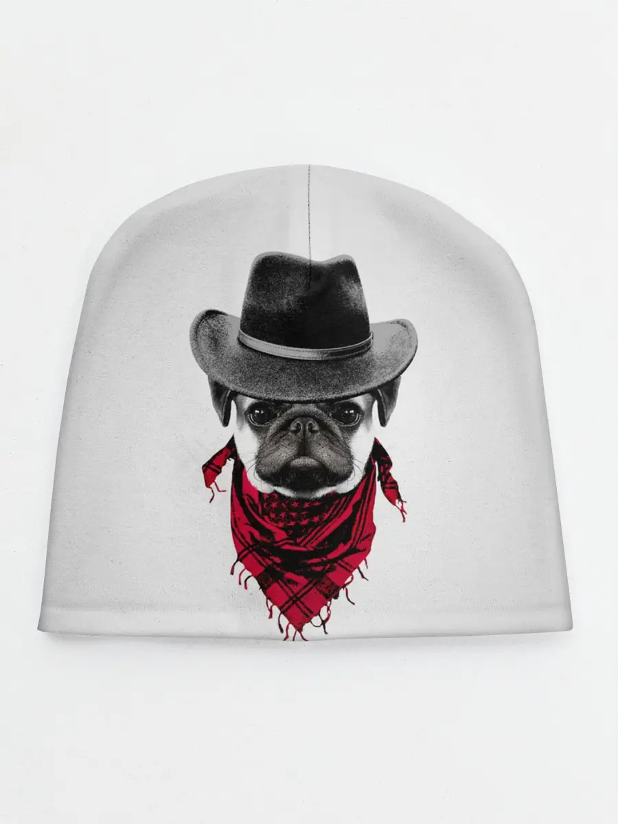 Детская шапка / Мопс