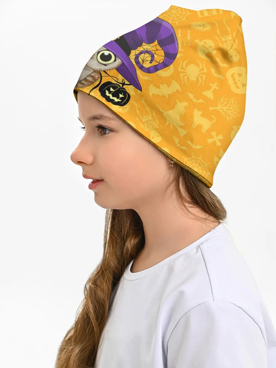 Детская шапка / Совушка и хэллоуин