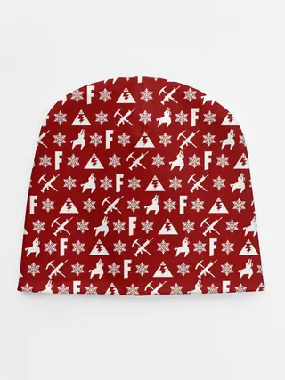 Детская шапка / FORTNITE НОВОГОДНИЙ