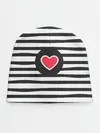 Детская шапка / Сердце в полоску