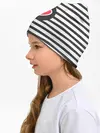 Детская шапка / Сердце в полоску