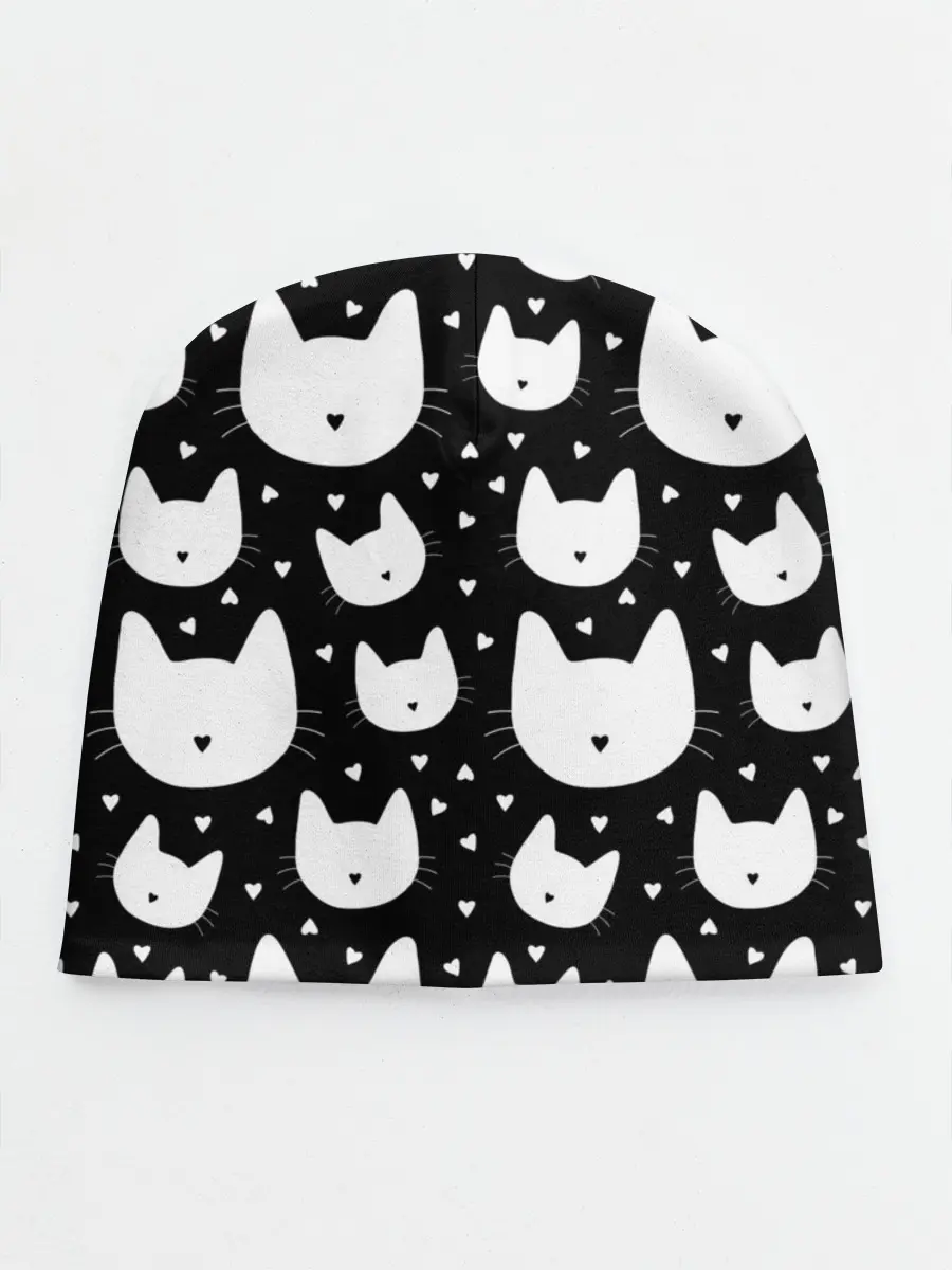 Детская шапка / Love Cats Pattern