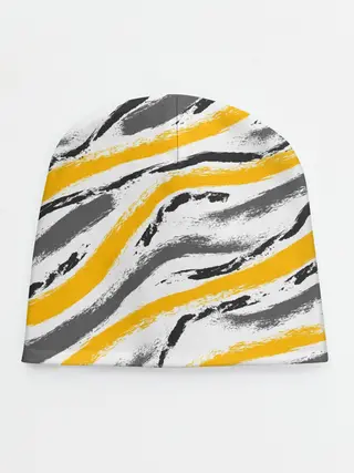 Детская шапка / Серый-желтый