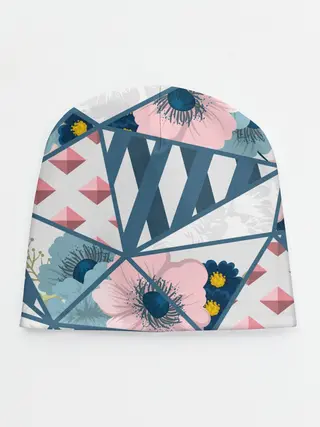 Детская шапка / Геометрия цветов