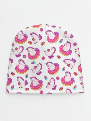 Детская шапка / Единорожки и вкусняшки