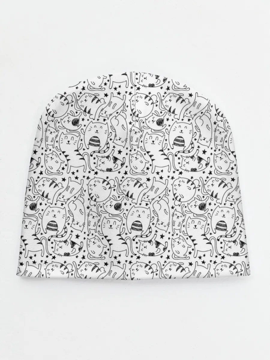 Детская шапка / котики и кошки