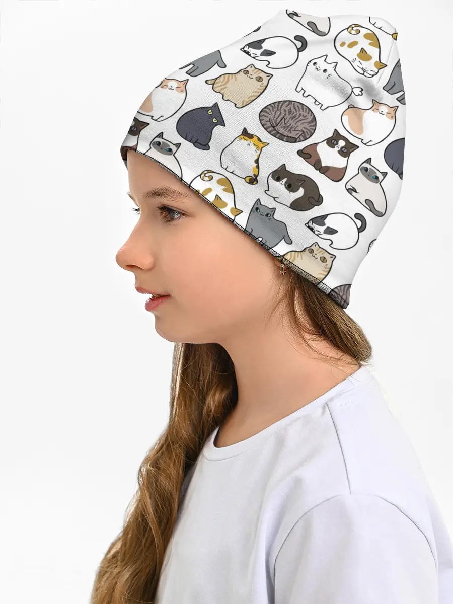 Детская шапка / Котики