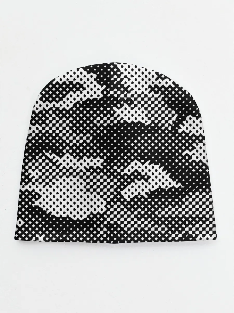 Детская шапка / Черный камуфляж