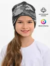Детская шапка / Черный камуфляж