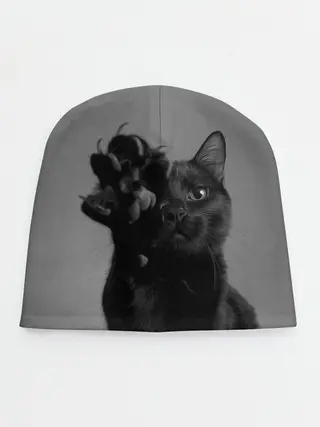 Детская шапка / Котик