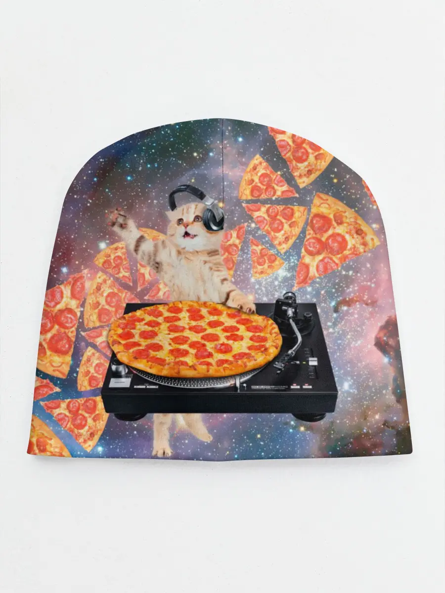 Детская шапка / Кот Диджей