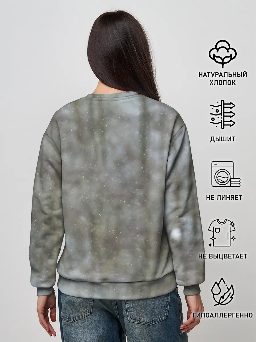 Женский свитшот / Волк и снег