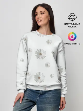Женский свитшот / Ромашки