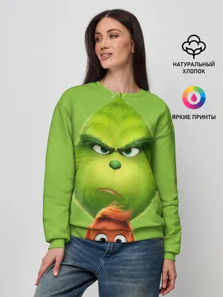 Женский свитшот / Гринч