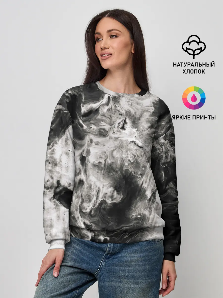 Женский свитшот / Мрамор
