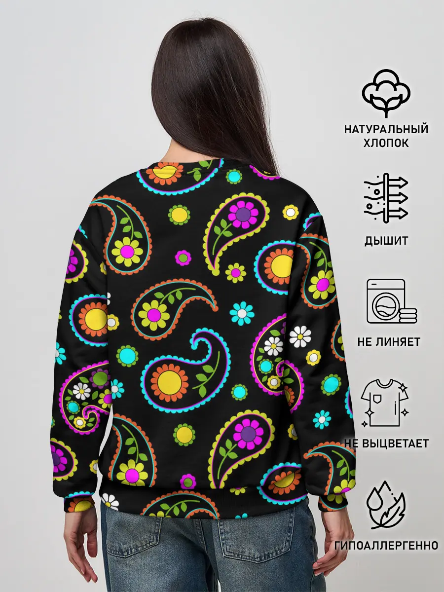 Женский свитшот / ЦВЕТЫ