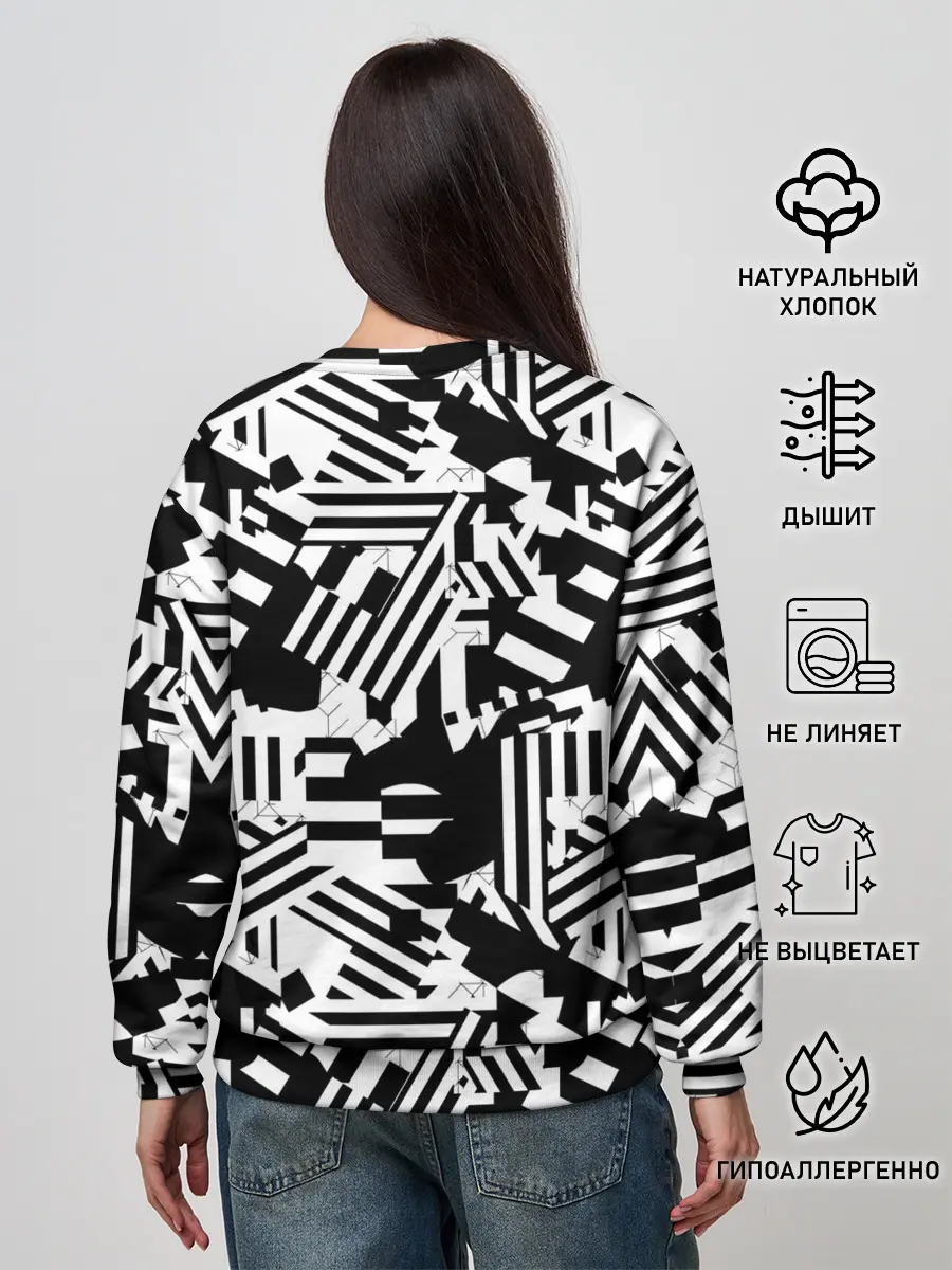 Женский свитшот / Хаотичные линии