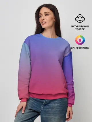 Женский свитшот / ЯРКИЙ ГРДИЕНТ
