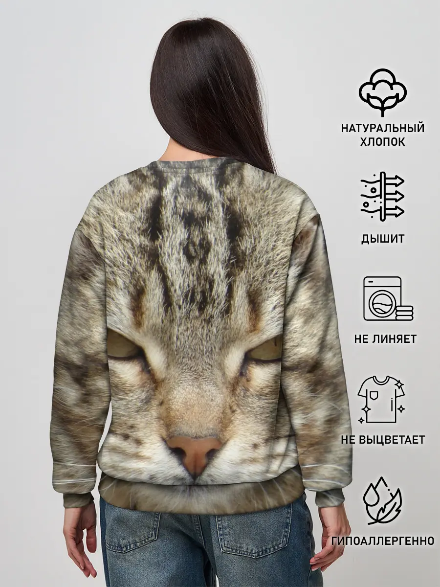 Женский свитшот / Кот