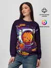 Женский свитшот / Техно Кот