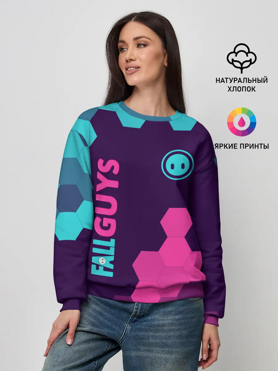 Женский свитшот / FALL GUYS / ФОЛ ГАЙС