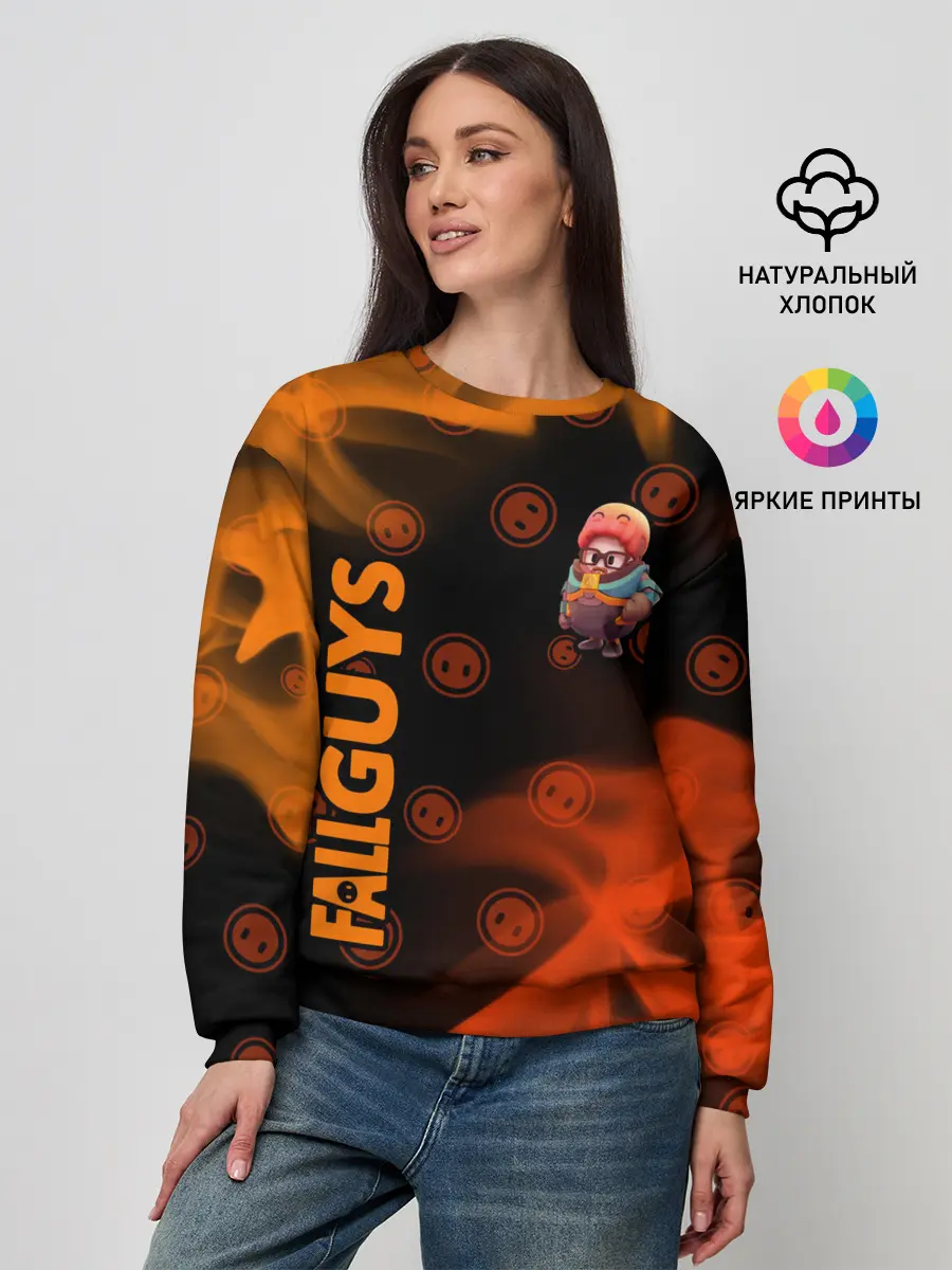 Женский свитшот / FALL GUYS HALF-LIFE / ФОЛ ГАЙС