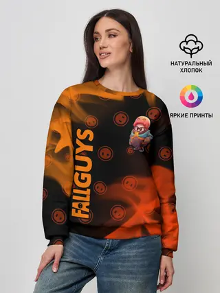 Женский свитшот / FALL GUYS HALF-LIFE / ФОЛ ГАЙС