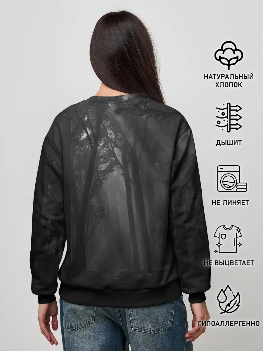 Женский свитшот / Ghost of Tsushima | Темный лес