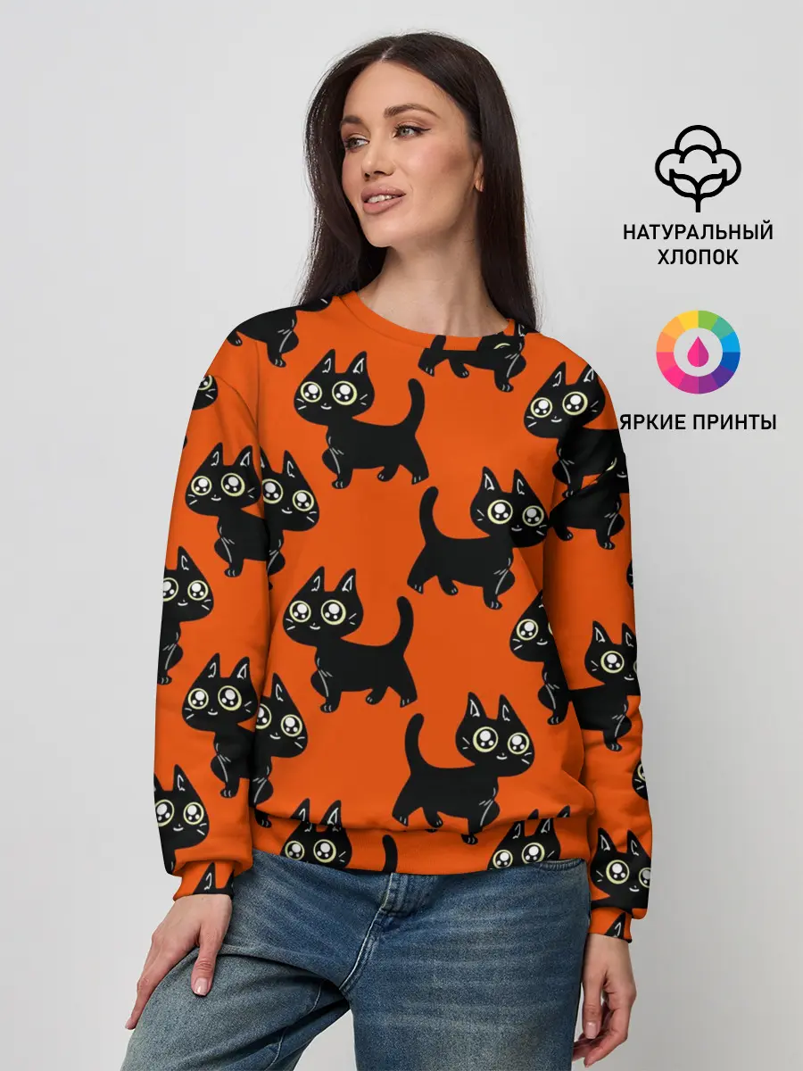 Женский свитшот / HALLOWEEN CATS