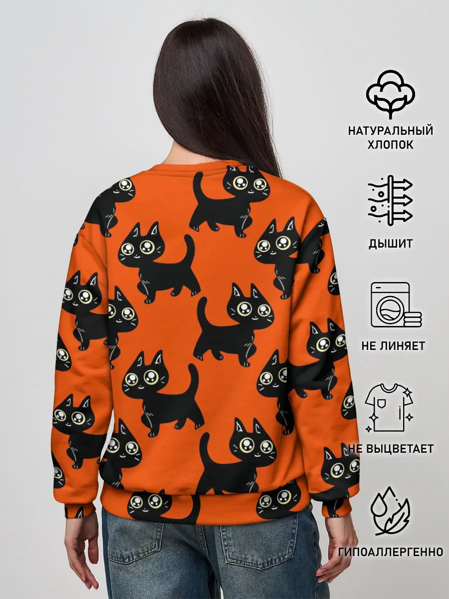 Женский свитшот / HALLOWEEN CATS