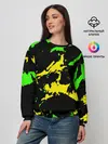 Женский свитшот / Желто-зеленый