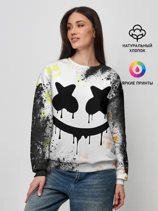 Женский свитшот / MARSHMELLO / МАРШМЕЛЛОУ