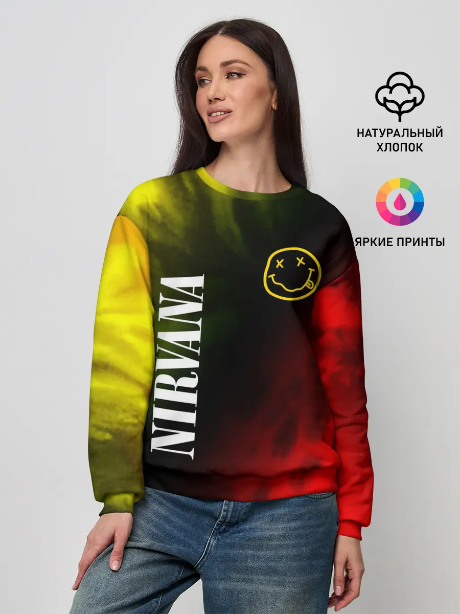 Женский свитшот / NIRVANA / НИРВАНА