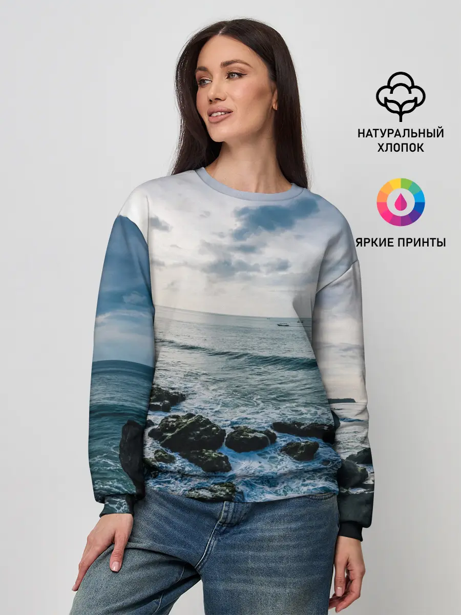 Женский свитшот / Море