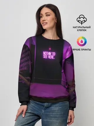 Женский свитшот / Неоновый стиль
