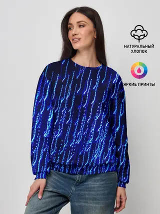 Женский свитшот / Neon rain