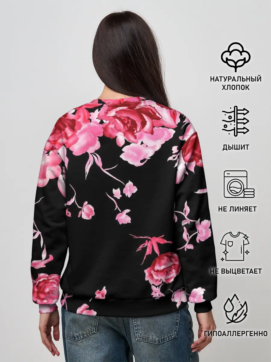 Женский свитшот / Цветы
