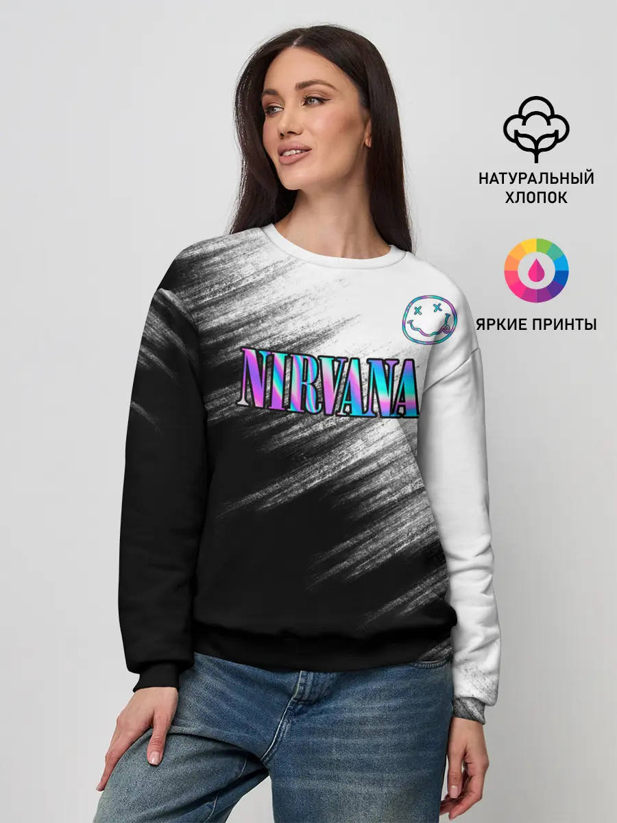 Женский свитшот / nirvana