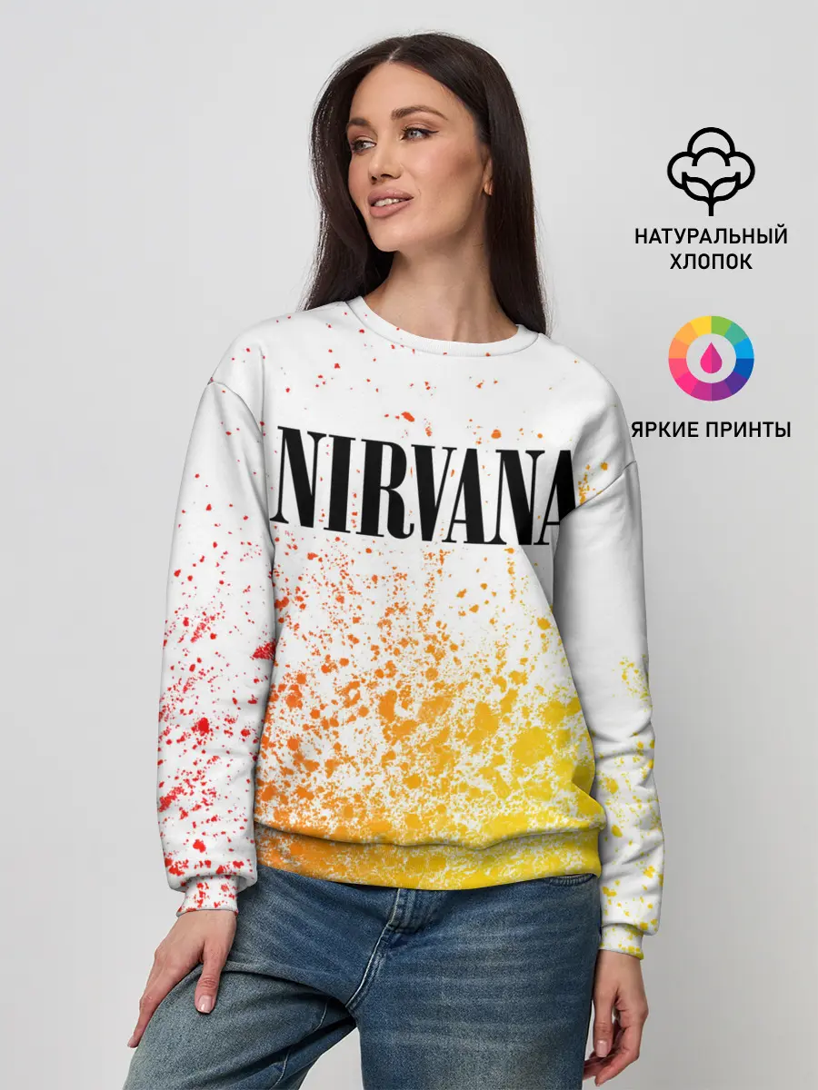 Женский свитшот / NIRVANA / НИРВАНА