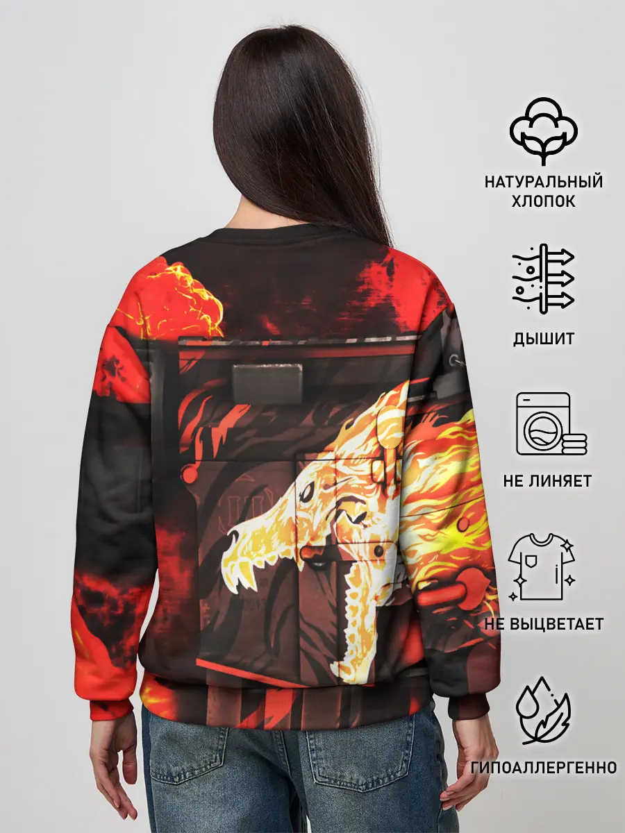 Женский свитшот / CS GO HOWL / ВОЙ